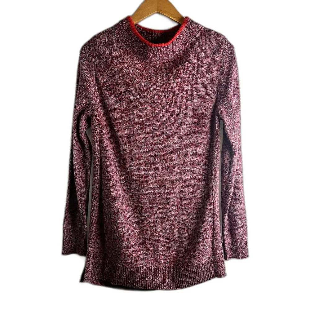 Loft‎ Mock Neck Knit Sweater Size Small